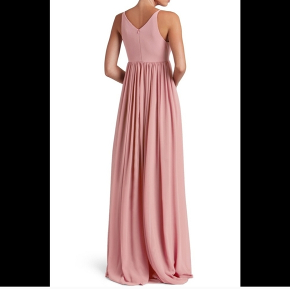 Dress the Population Bridal Phoebe Chiffon Dress Size Small - Picture 1 of 16